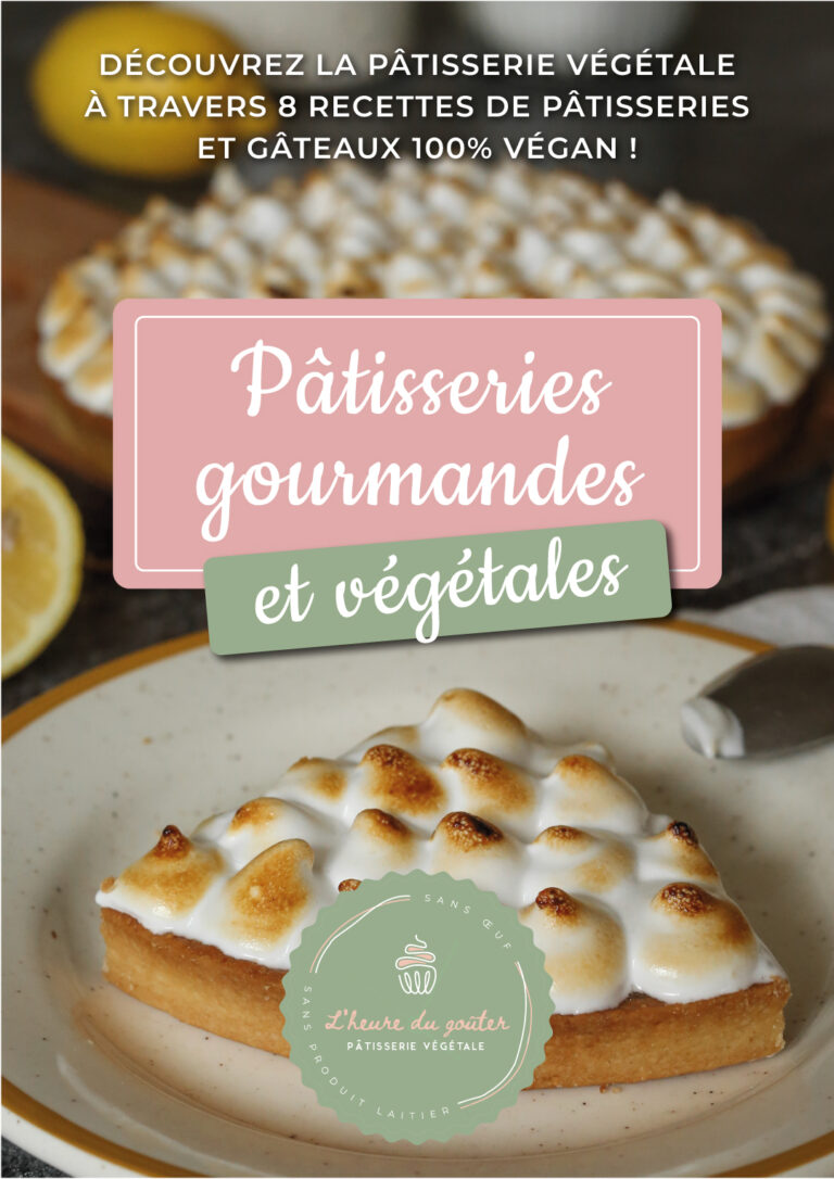 e-book de pâtisserie végétale et gourmande 8 recettes végannes l'heure du goûter