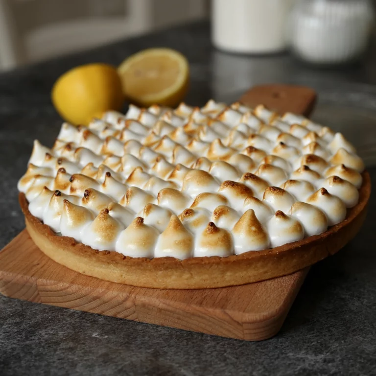 Tarte au citron meringué véganne et sans gluten en Vendée