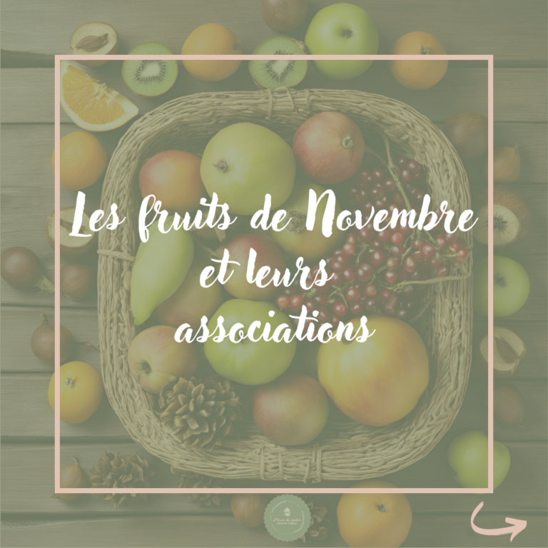 Association des fruits de saison en Novembre